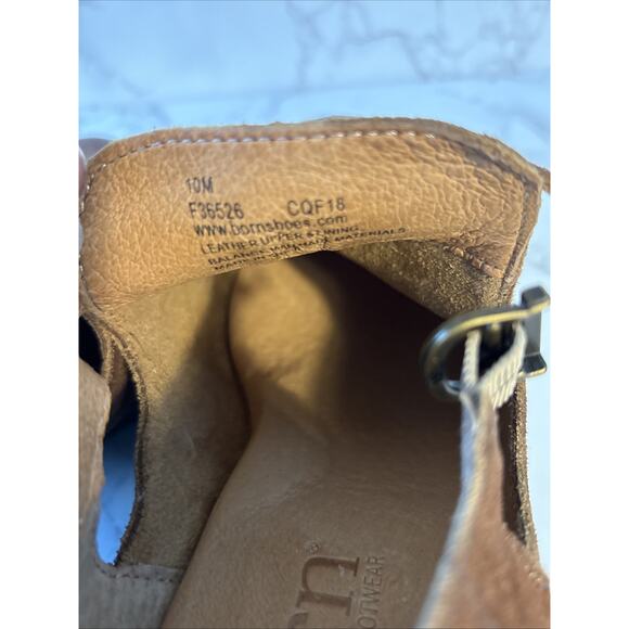 Born Handcrafted Footwear Brown Ankle Suede Bootie Back Zip Women's 10 M Comfort - Picture 7 of 9